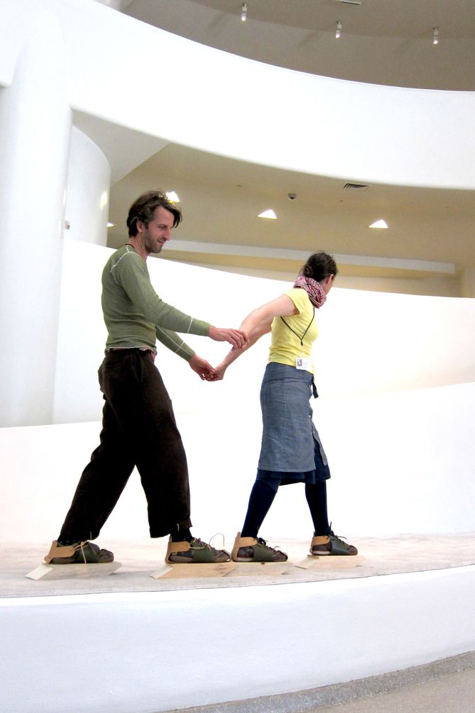 Michael Swaine artwork performance at the Guggenheim